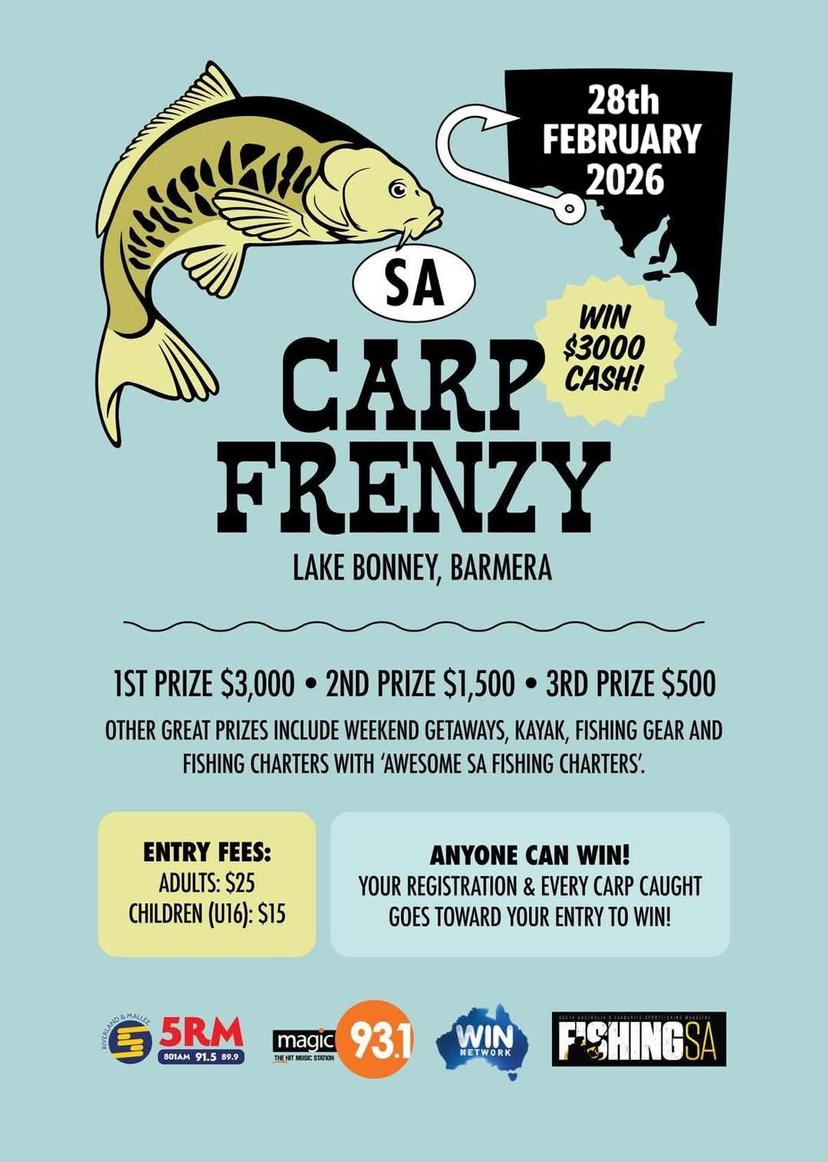 SA Carp Frenzy event poster