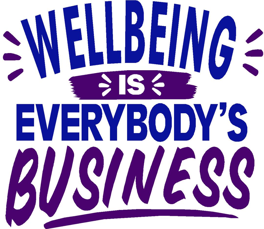 Wellbeing slogan image